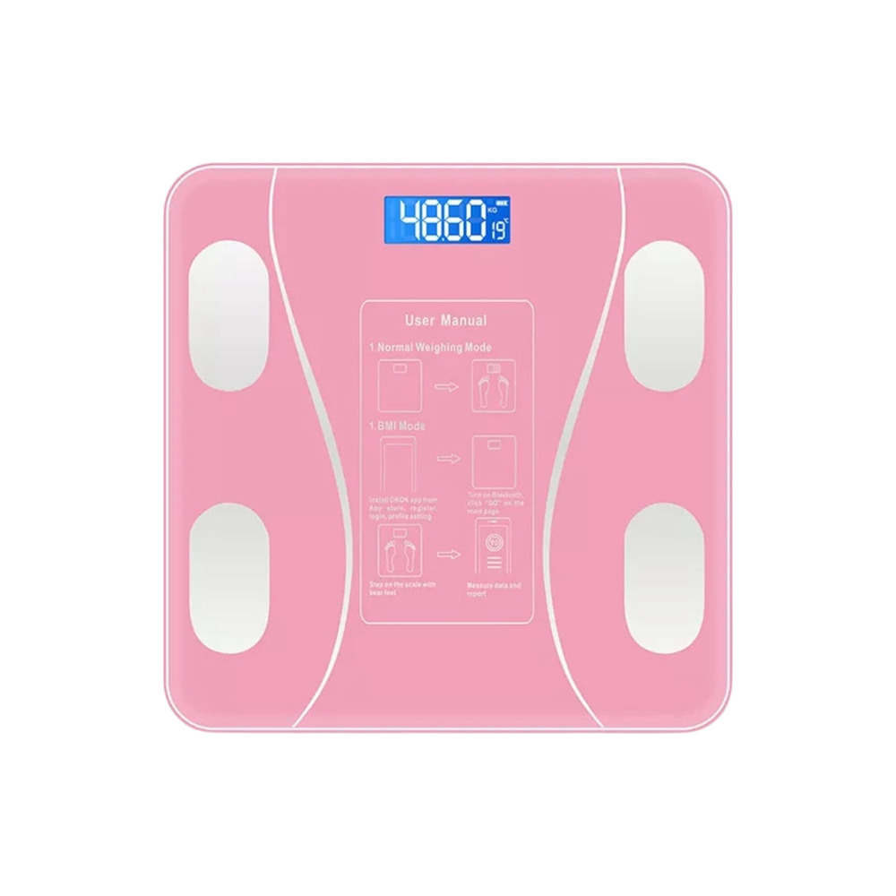 تروفاس ميزان إلكتروني ذكي لقياس الوزن - وردي 