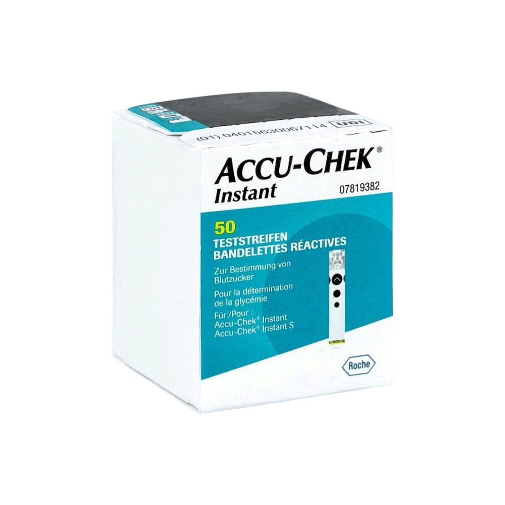 أكيو تشيك إنستانت شرائح قياس نسبة السكر في الدم - 50 شريحة