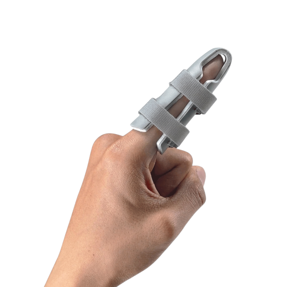جبيرة داعمة لأصبع اليد -  رمادي