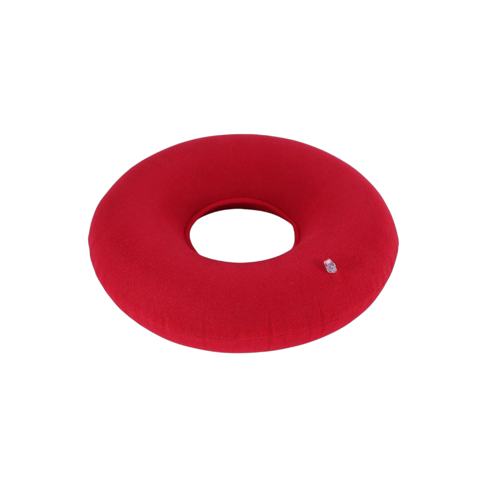 وسادة دائرية على شكل دونات لتخفيف آلام أسفل الظهر - أحمر 