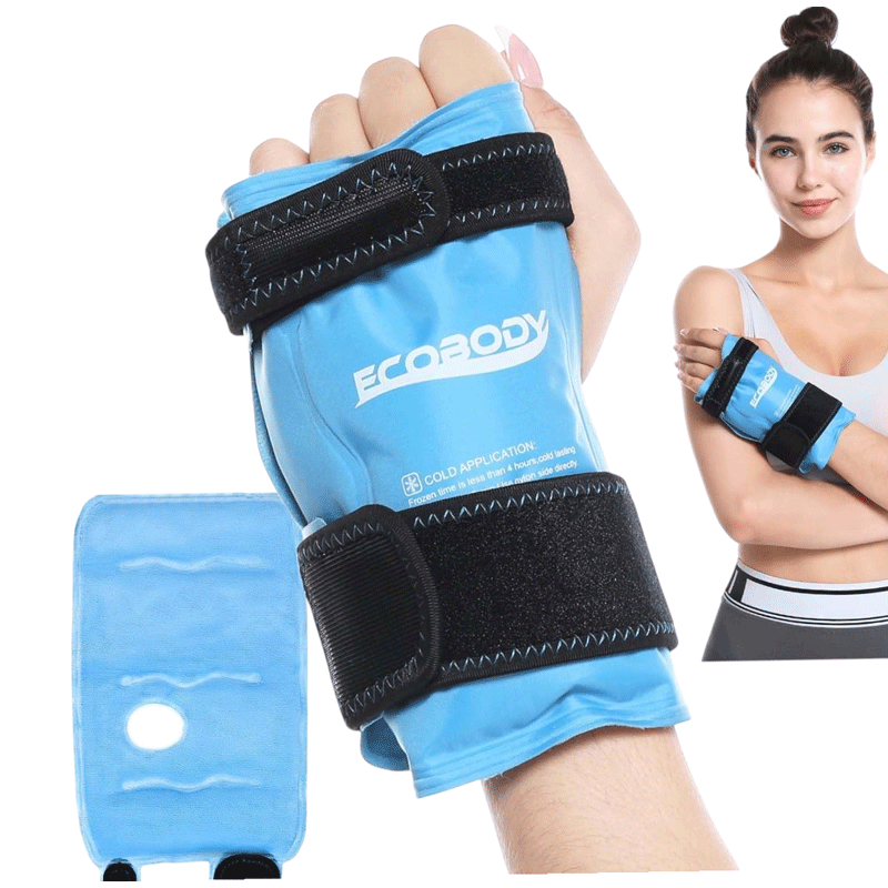 إيكوجن كمادة ثلج باردة لتخفيف آلام المعصم - أزرق 