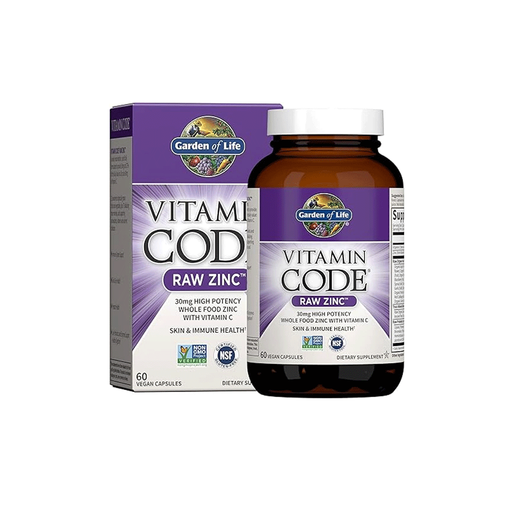 جاردن أوف لايف‏ فيتامين كود الزنك الخام - 60 كبسولة نباتية