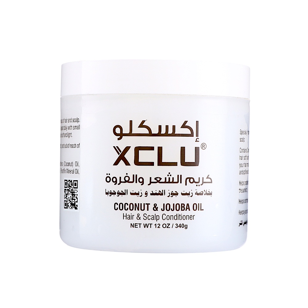 إكسكلو كريم الشعر والفروة المغذي بخلاصة زيت جوز الهند و زيت الجوجوبا - 340 جرام
