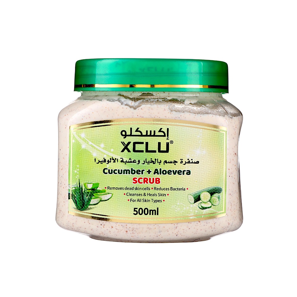 إكسكلو صنفرة جسم بالخيار وعشبة الألوفيرا - 500 مل