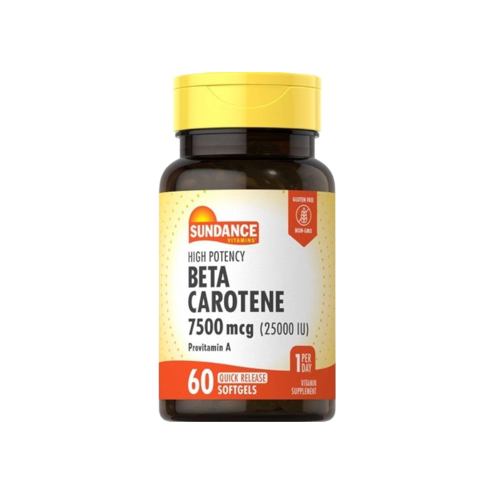صندانس مكمل غذائي يحتوي على بيتا كاروتين بتركيز 25000 وحدة دولية لدعم صحة العين والبشرة ٧٥٠٠ ميكروجرام