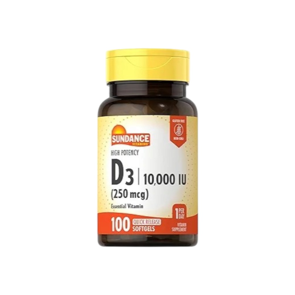 صندانس مكمل غذائي يحتوي على فيتامين D3 10000 وحدة دولية 250 ميكروغرام 100قرص
