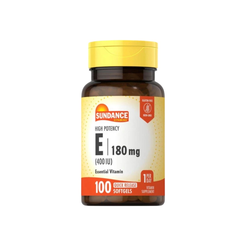 صندانس فيتامين هـ بتركيز 400 وحدة دولية يعزز صحة الجلد والشعر 180 ملغ 100 قرص