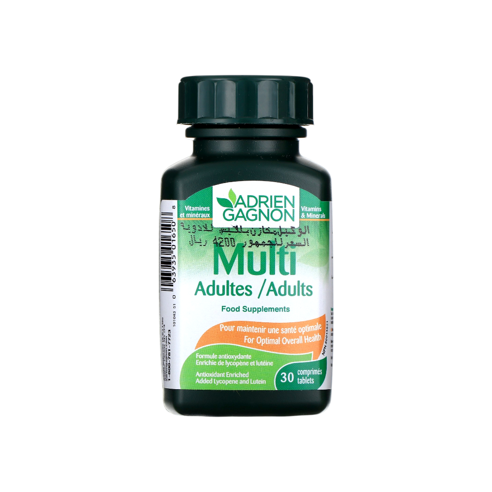 أدريان جاجنون مكمل غذائي متعدد الفيتامينات للكبار - 30 قرص