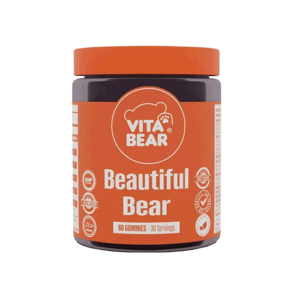 فيتا بير مكمل غذائي بيوتيفول بير لدعم صحة البشرة و الشعر و الأظافر - 60 قطعة جيلاتينية