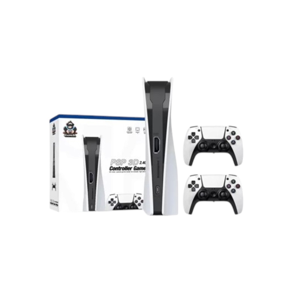 جهاز ألعاب 8K HD مع وحدات تحكم لاسلكية 2.4G مع 15,000 لعبة موديل Q10 - أبيض