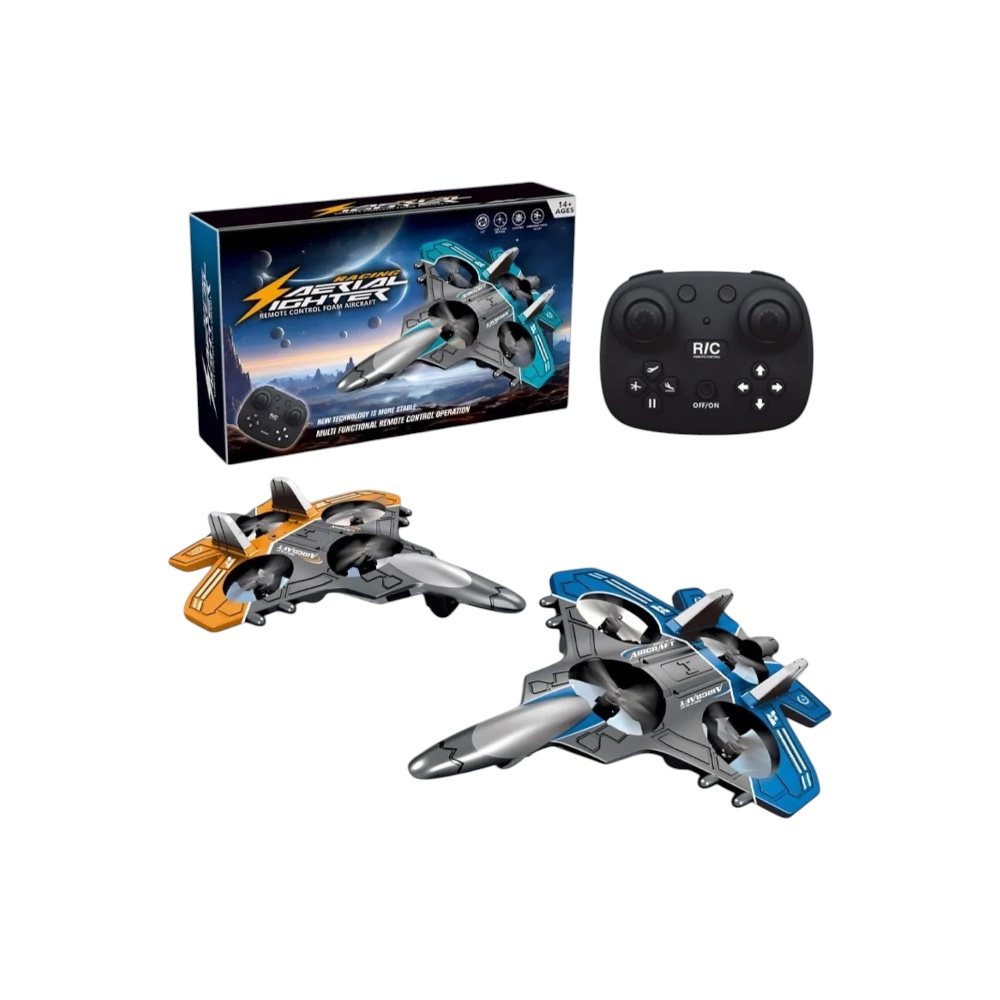 طائرة ألعاب كهربائية بالتحكم عن بعد تصميم فضائي – متعددة الألوان