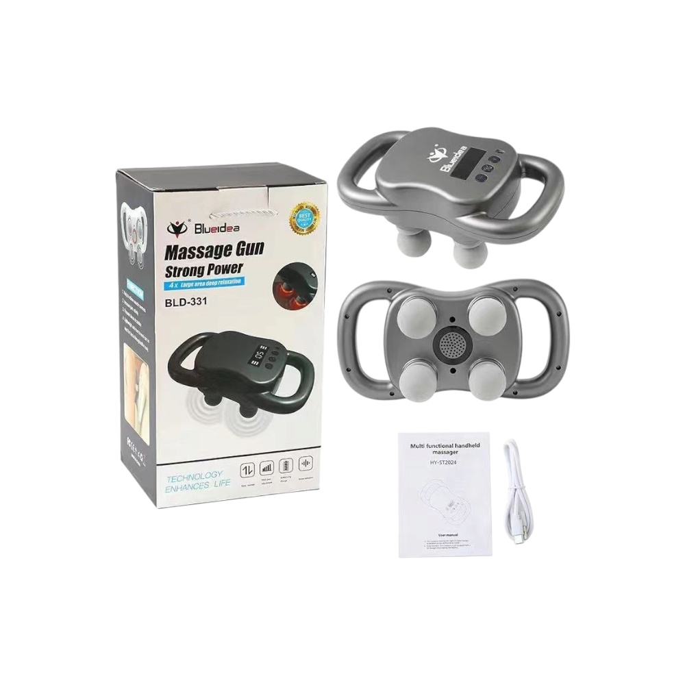 جهاز مساج كهربائي بلوديا محمول بقوة عالية موديل BLD-331 – رمادي