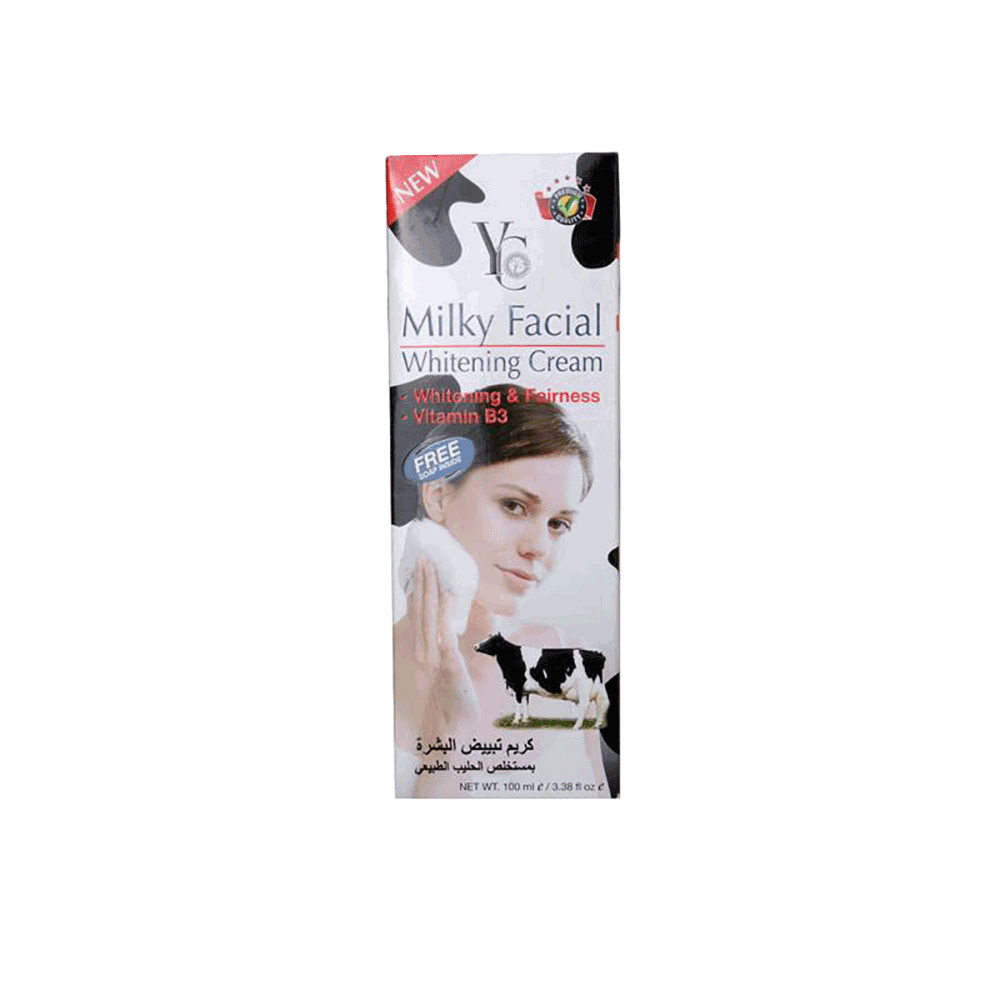 كريم واي سي لتبيض البشرة بالحليب مع B3 فيتامين - 100 مل