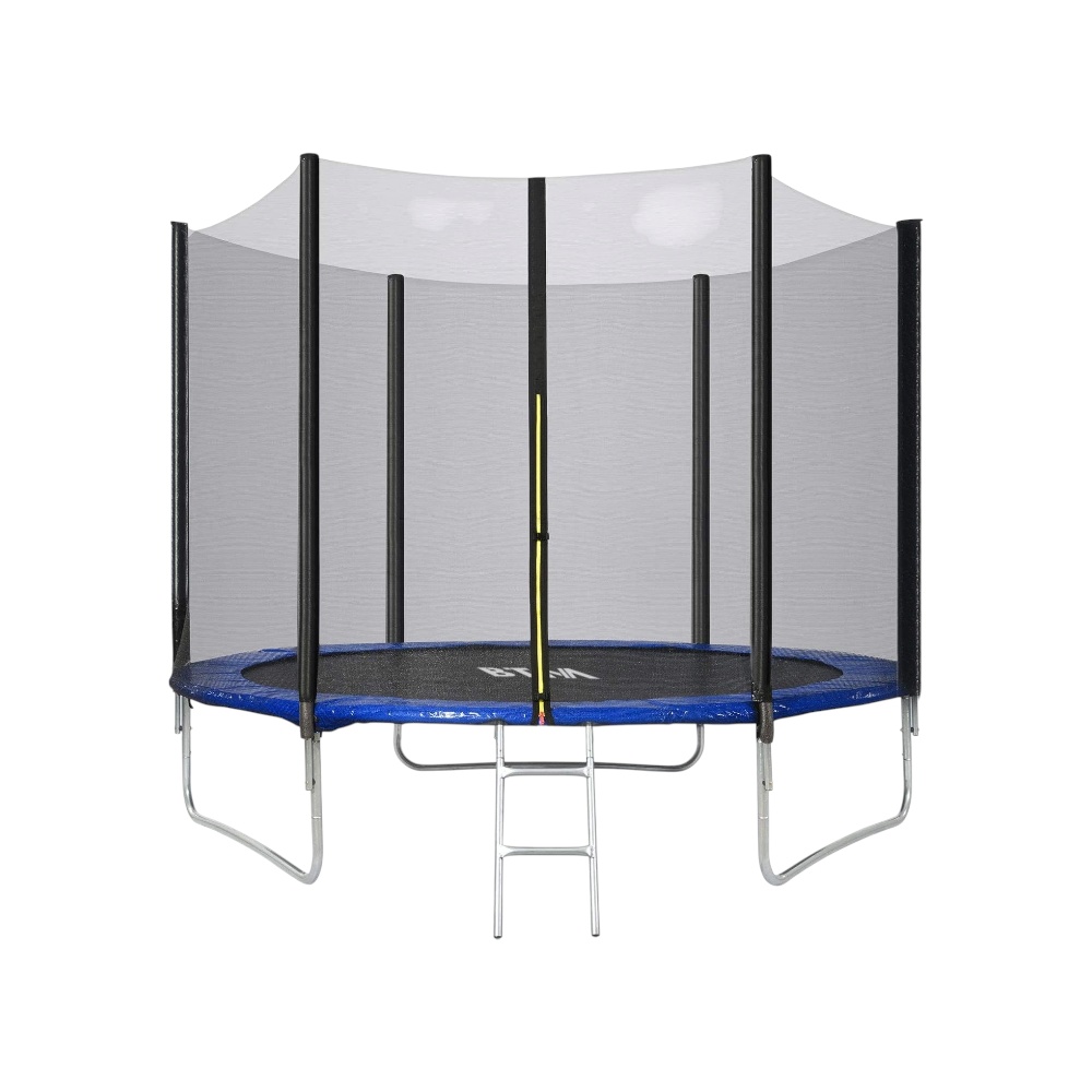 ترامبولين لياقة بدنية قابل للطي مع مقبض ثابت 250 كجم - متعدد الألوان
