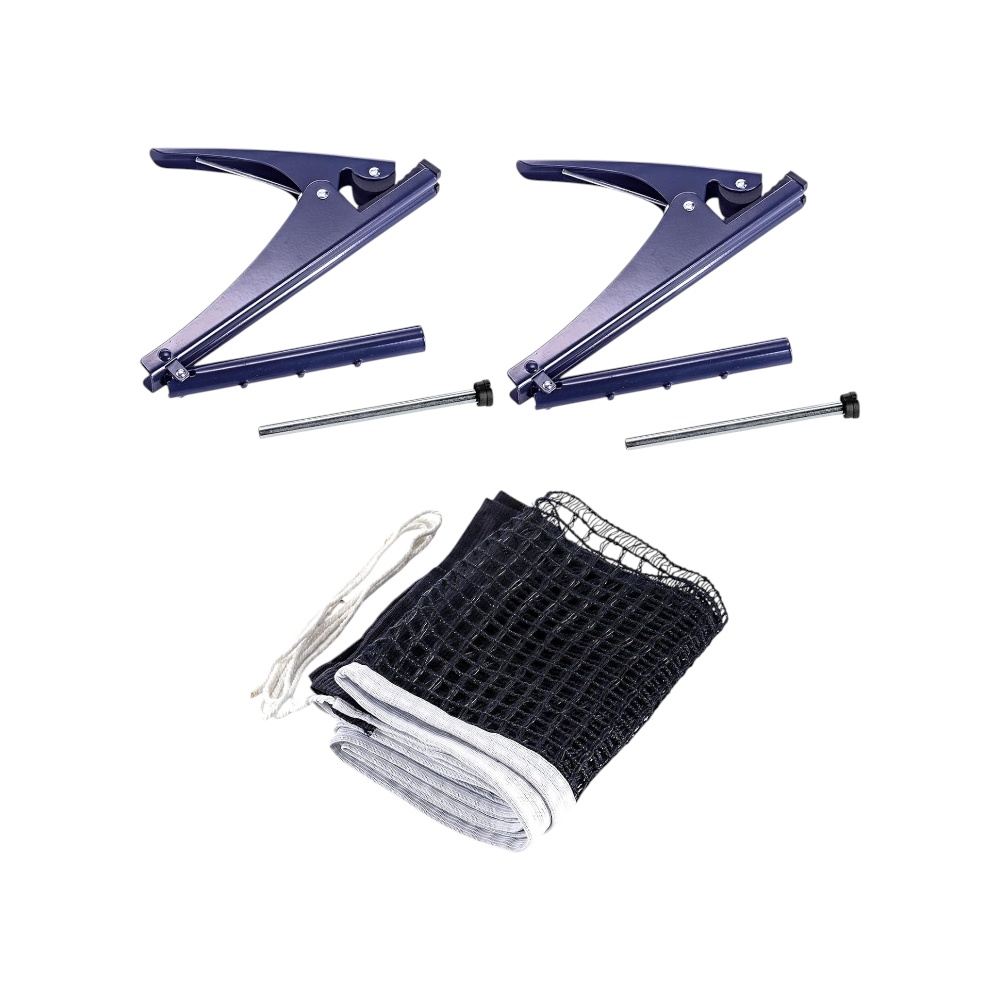  مجموعة هباشوون شبكة بينج بونج احترافية محمولة مع مشبك قوة قابل للتعديل وقاعدة ثابتة للطاولة - متعدد الألوان