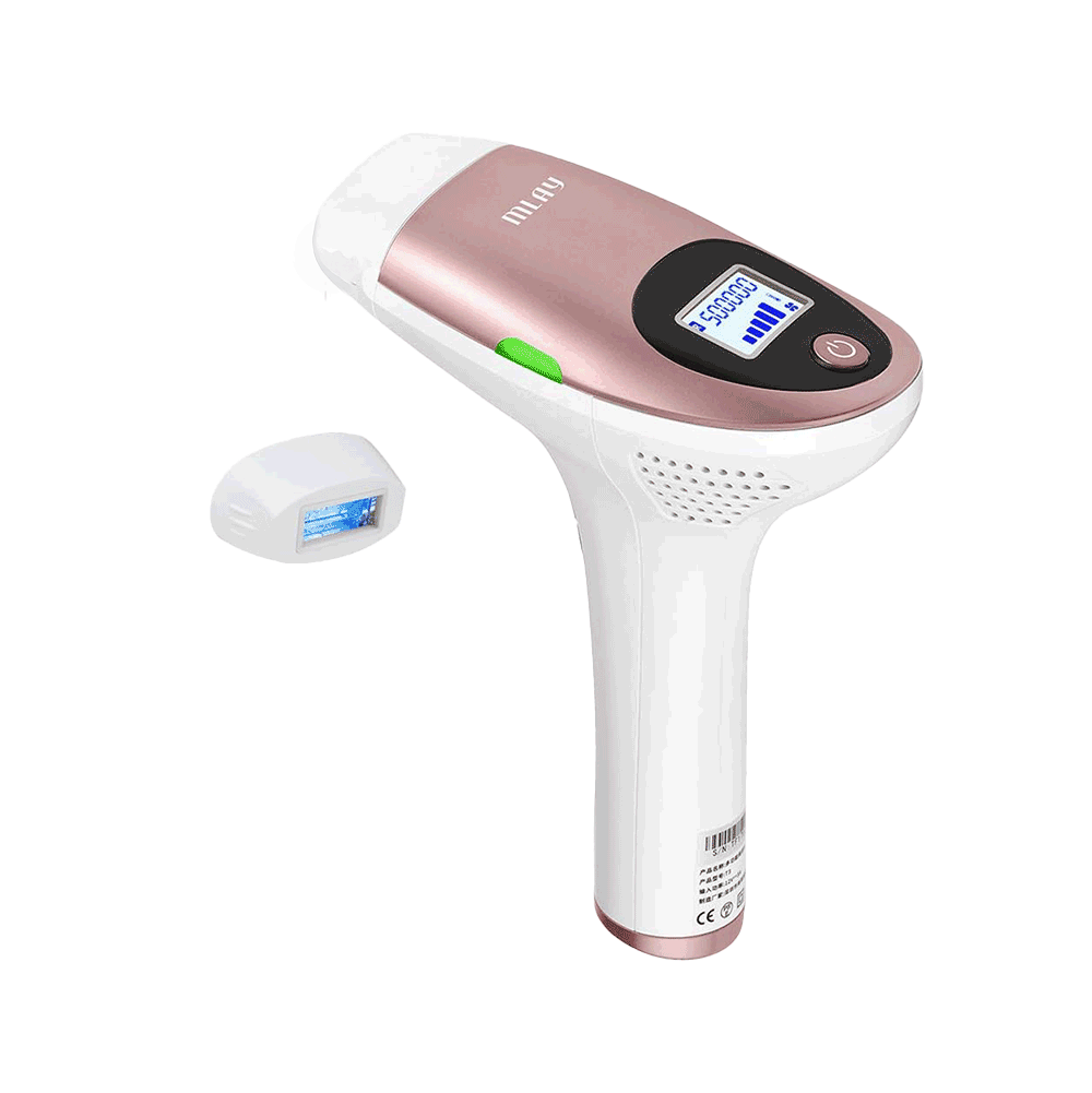 ملاي جهاز ليزر إزالة الشعر بعدسة واحدة 500000 ومضة 5 مستويات طاقة موديل T3 - زهري