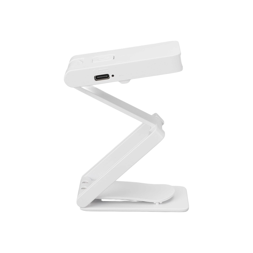 مصباح قراءة كويوي بمشبك تثبيت وتصميم قابل للطي بطارية سعة 400 مللي امبير موديل Qcwwyzr3nfqxyhb - أبيض