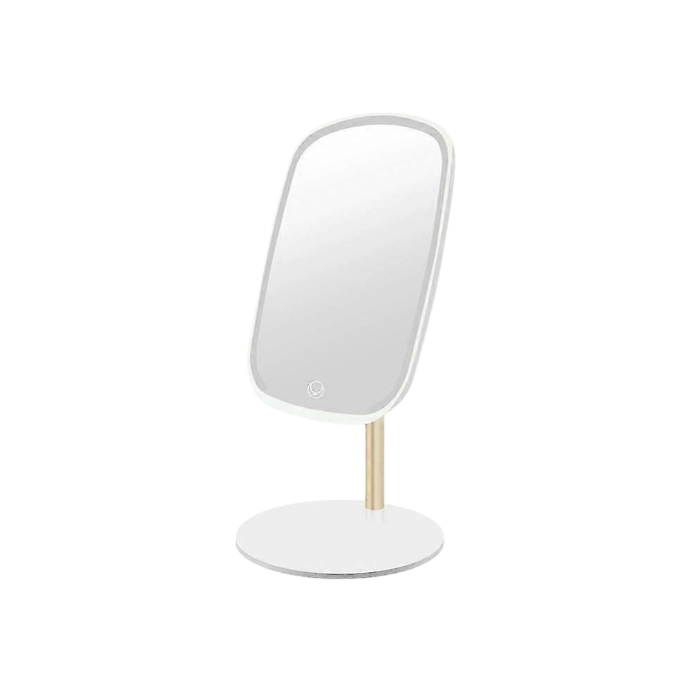 مرآة مكياج فانسي جيل جديد بإضاءة LED موديل Lara 1x-10x بتقنية Tru-Glow - أبيض