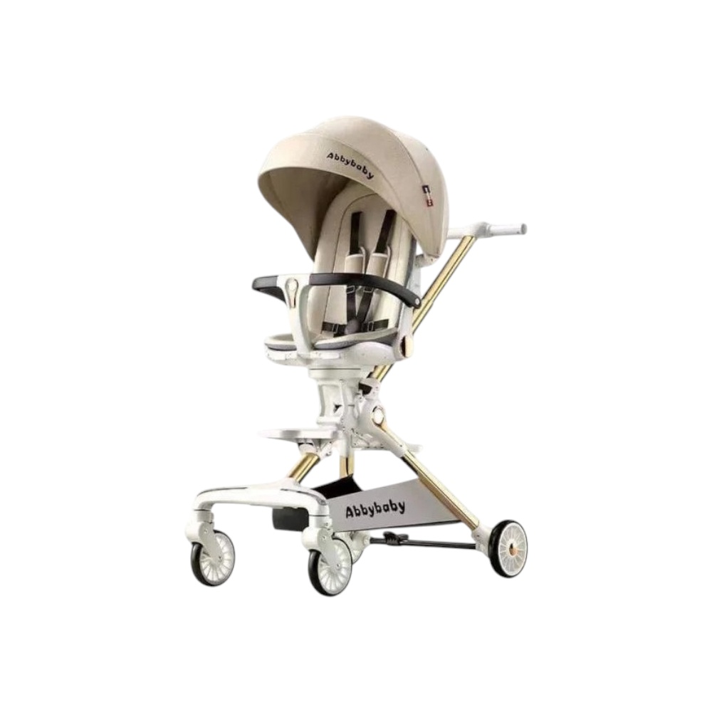 عربة أطفال ابي بيبي احترافية بتقنية المقعد الدوار - متعددة الألوان