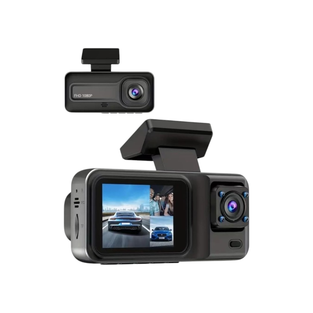 كاميرا داش للسيارة شكالاكار بدقة 1080P وبتقنية الرؤية الليلية بالأشعة تحت الحمراء  -أسود