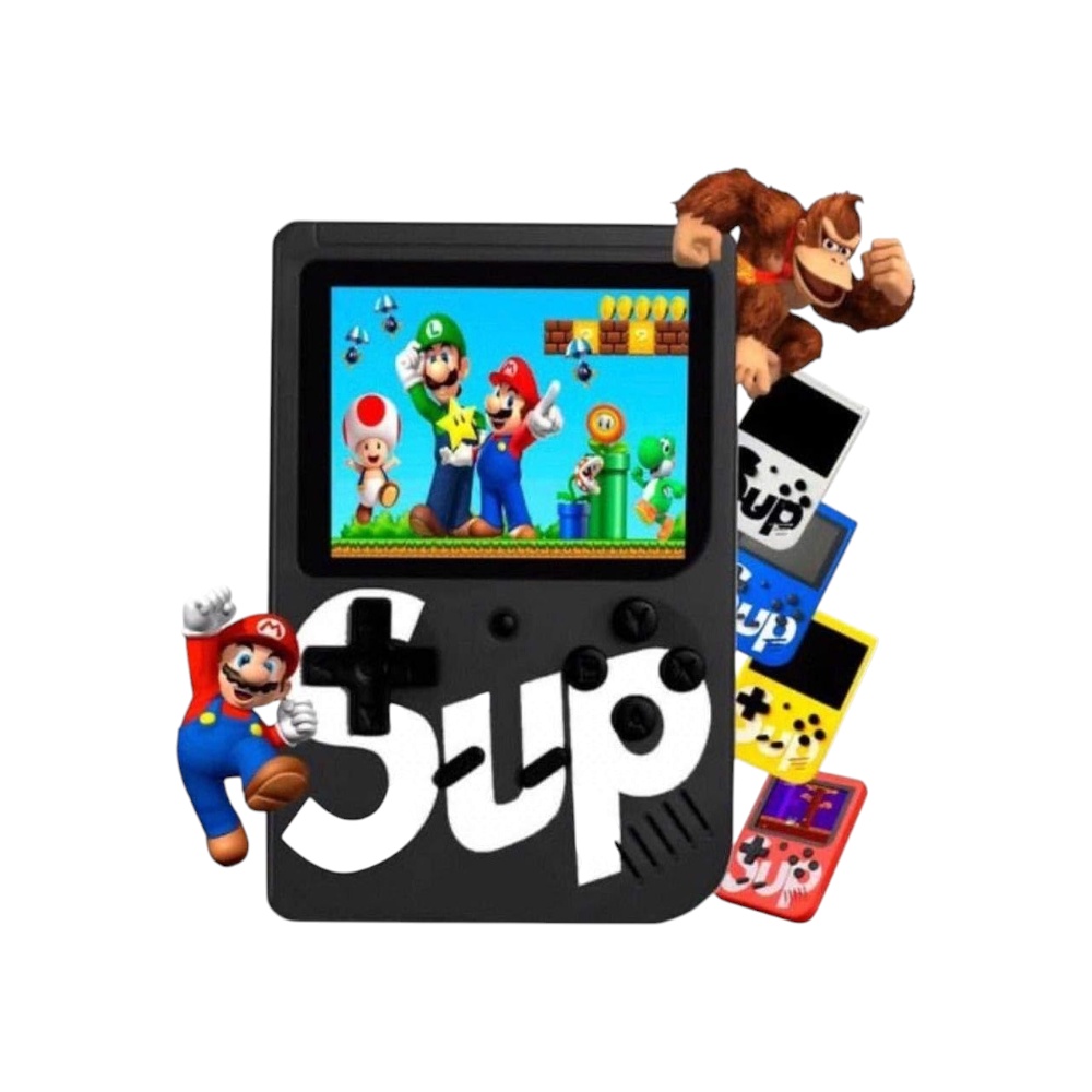 جهاز ألعاب محمول سوب بتقنية 400 لعبة في 1 وبسعة شاشة 3 بوصة  -أسود