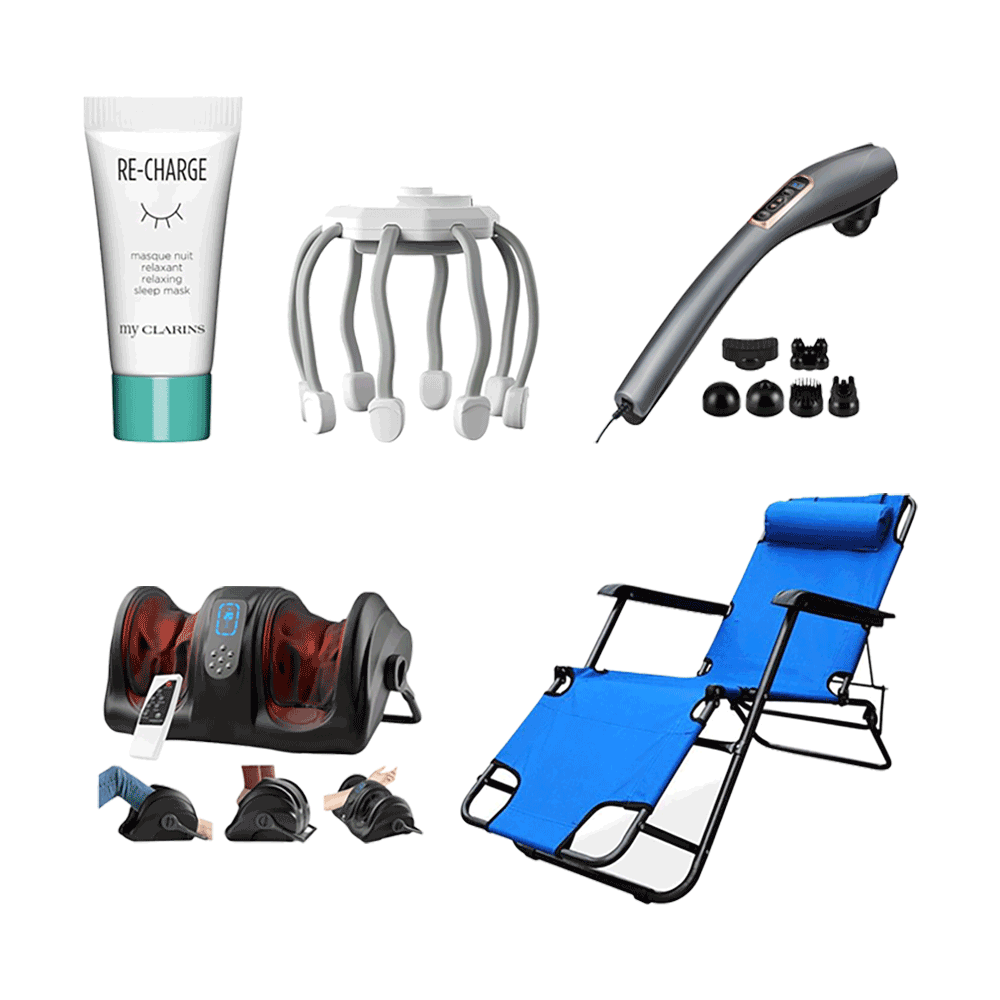 باكج الاسترخاء والعناية المنزلية الشاملة – 5 قطع