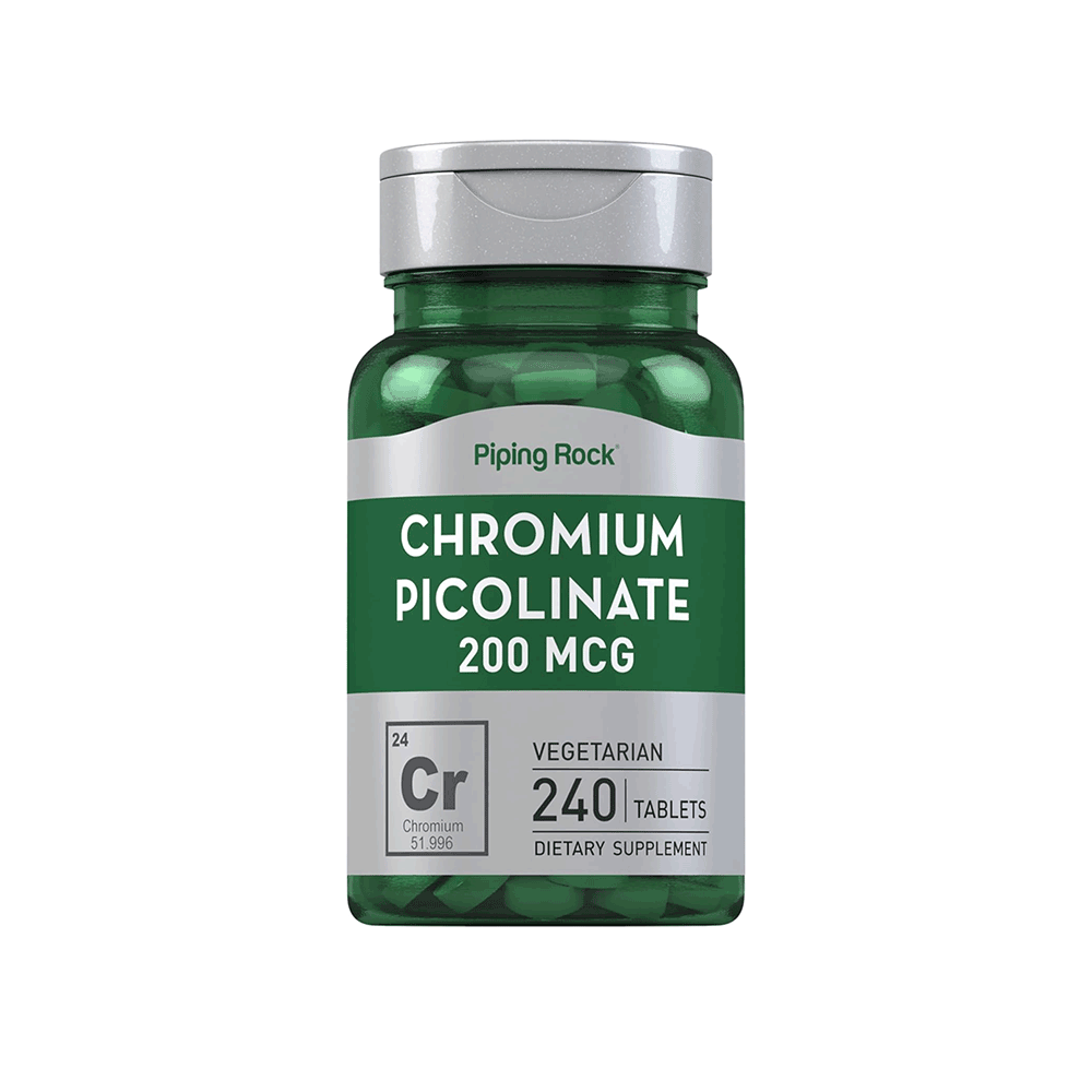 مكمل غذائي بايبينغ روك كروميوم لدعم توازن السكر – 240 قرص