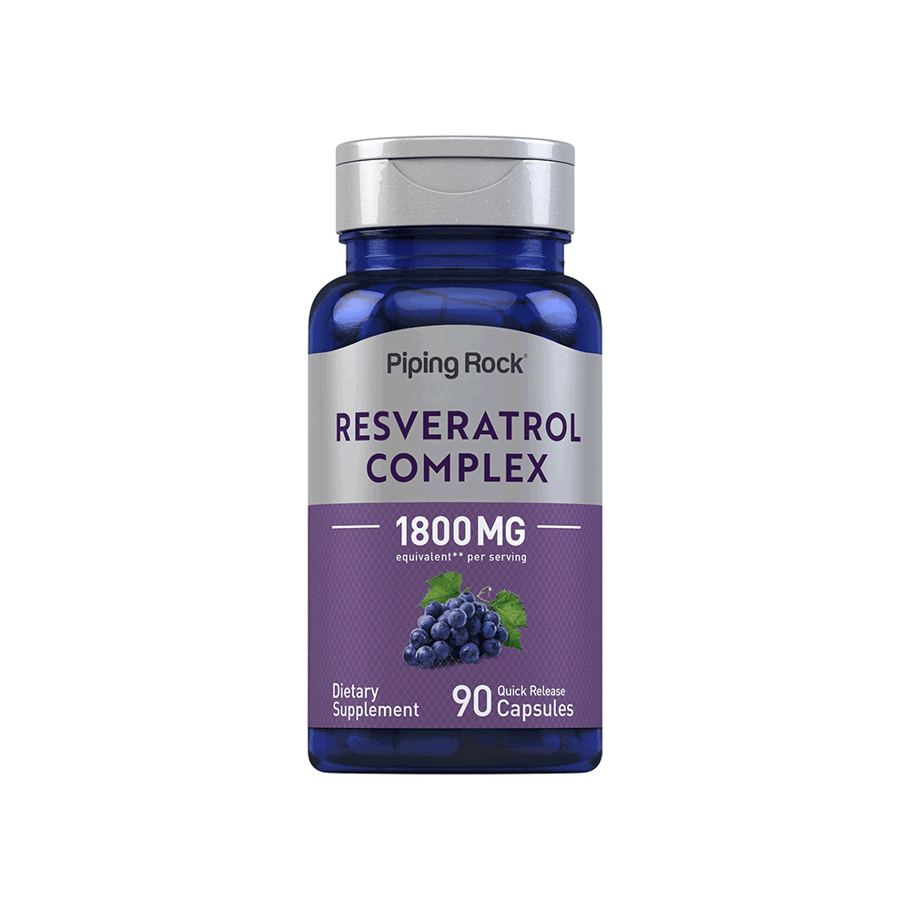 مكمل غذائي بايبينغ روك ريسفيراترول مضادات أكسدة طبيعي – 90 كبسولة