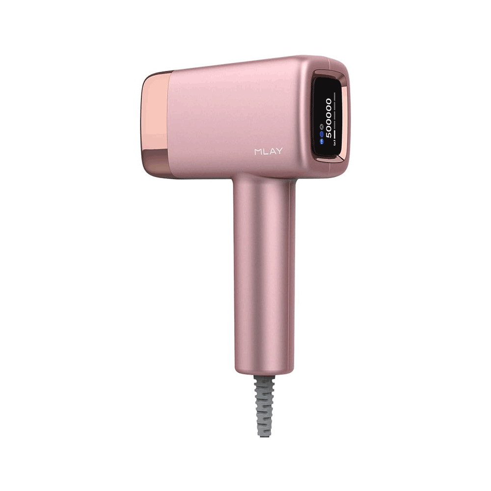 جهاز ليزر ملاي لإزالة الشعر 500000 ومضة مع وظيفة التبريد الثلجي موديل T14  - وردي