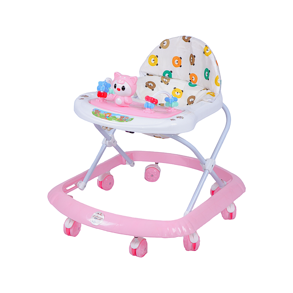 مشاية أطفال بلاستيكية - وردي