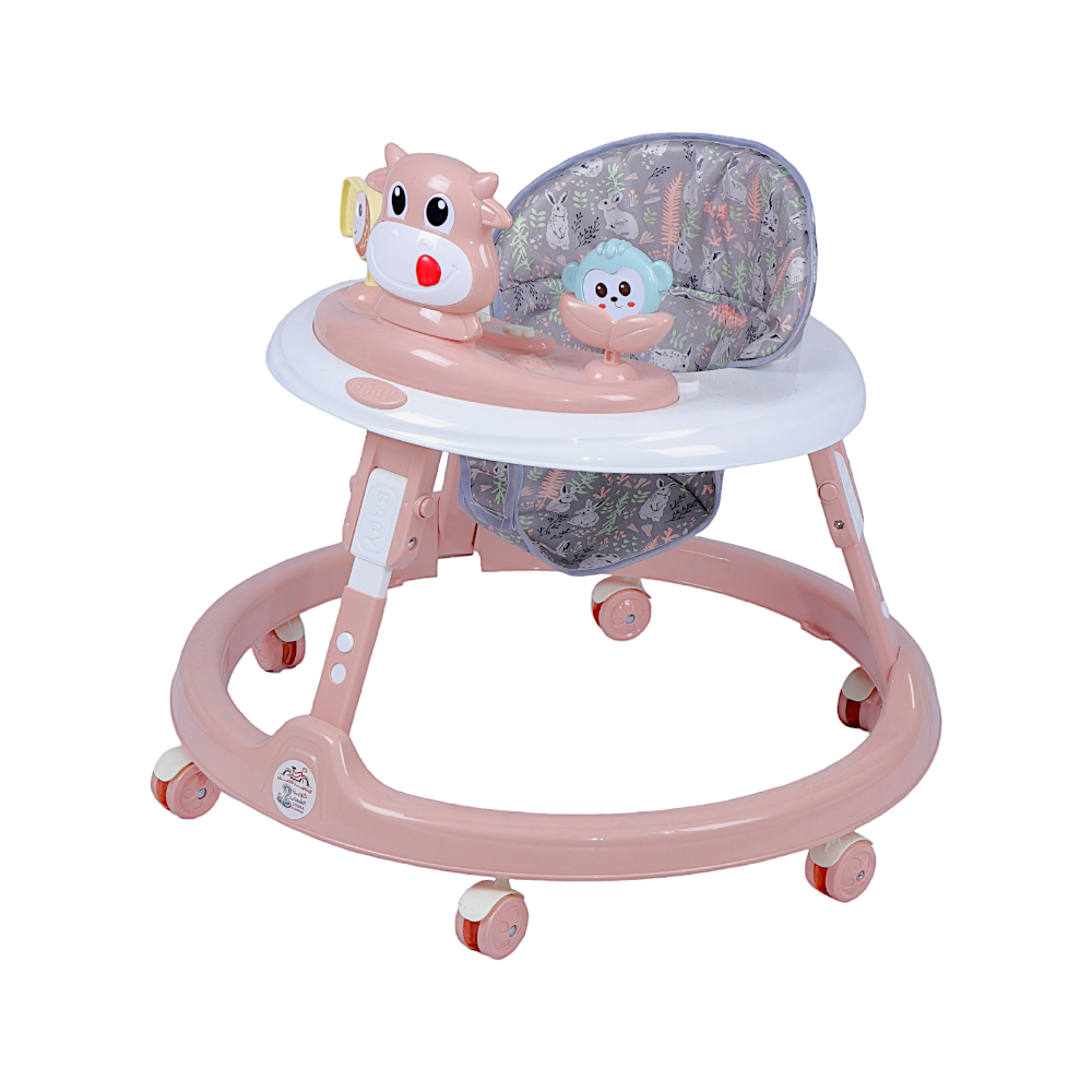 مشاية أطفال بلاستيكية دائرية - لحمي