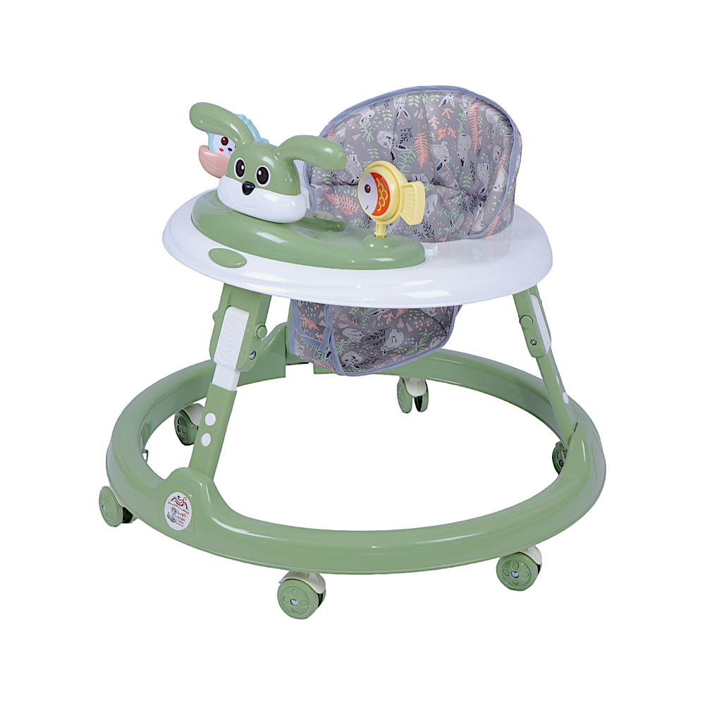 مشاية أطفال بلاستيكية دائرية - زيتوني