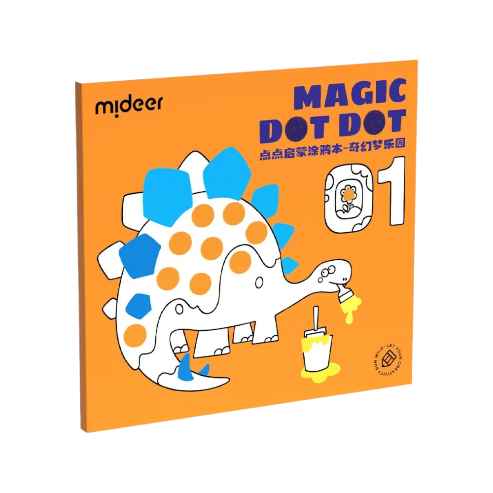 ميدير دفتر تلوين نقطي ماجيك دوت دوت 01 للأطفال - 31 صفحة