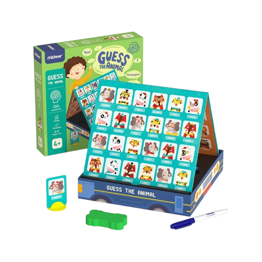 ميدير لعبة تخمين الحيوانات للأطفال - 48 بطاقة
