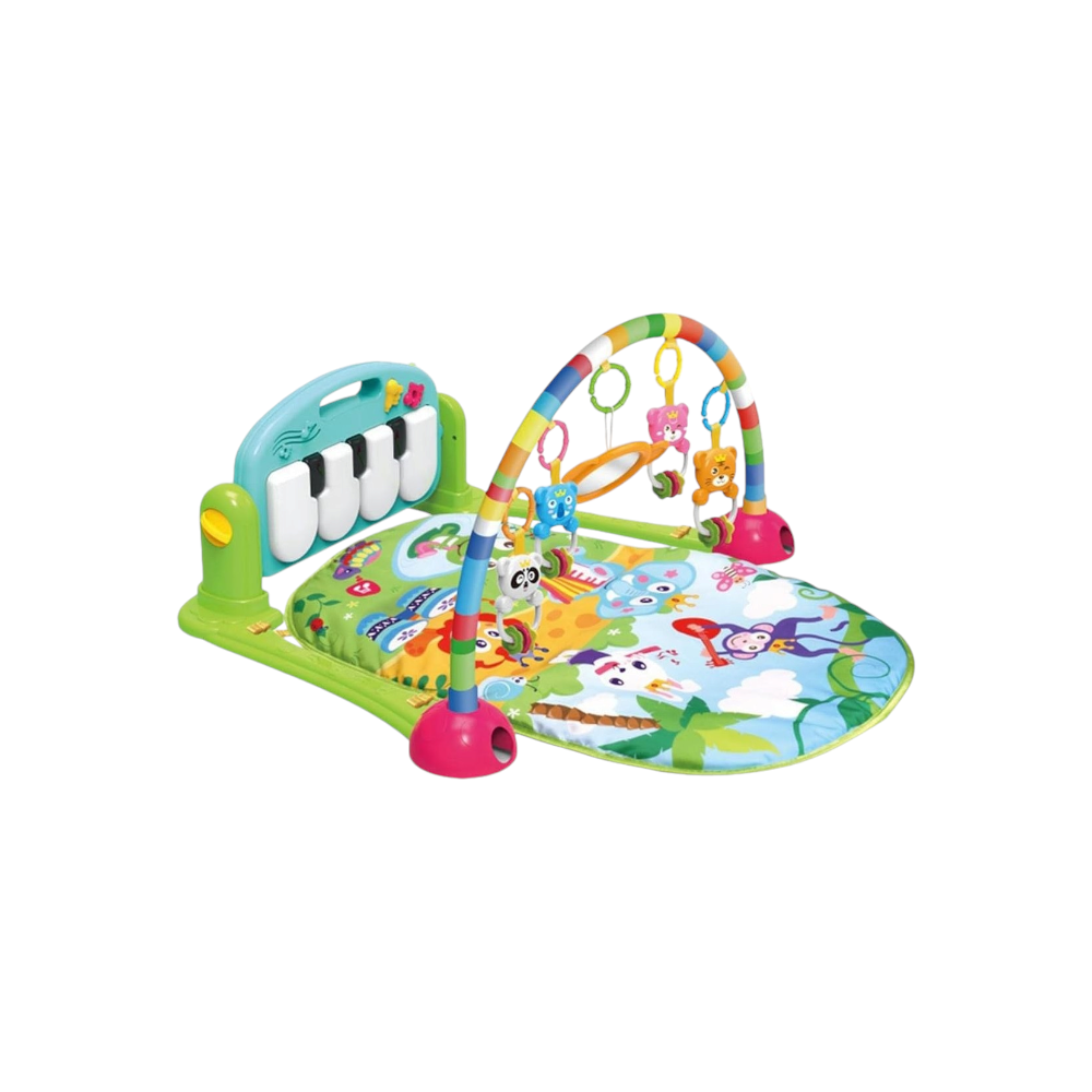 بيت لعب للأطفال على شكل بيانو مع ألعاب معلقة بأبعاد 60*72*42 سم