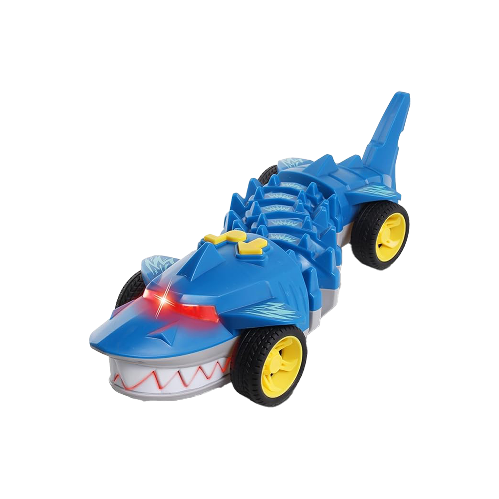 سوبريم ماشينز لعبة سيارة القرش المتحرك بمؤثرات بصرية وسمعية - أزرق