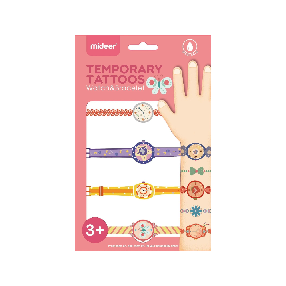 ميدير وشم ساعة وسوار مؤقت للفتيات - 20 وشم
