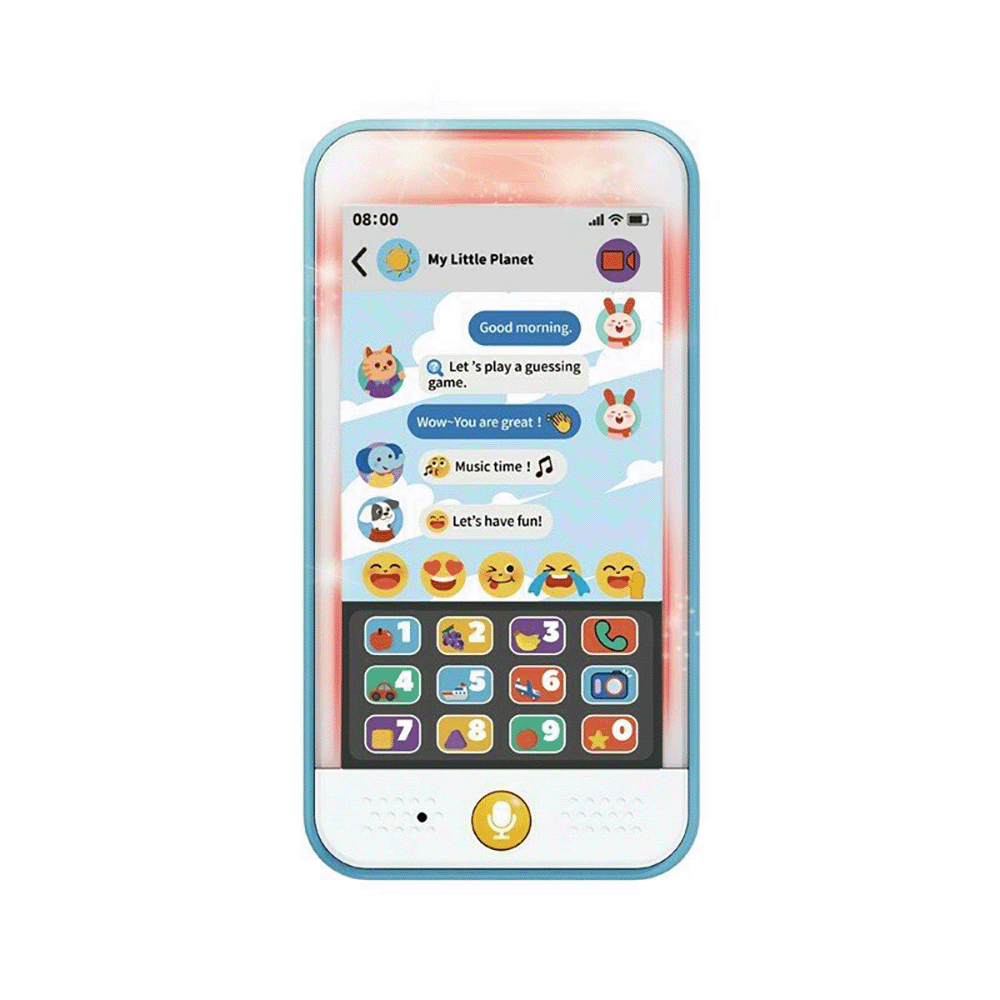 هاتف تعليمي متعدد الوظائف مع أصوات تفاعلية للأطفال - متعددة الألوان