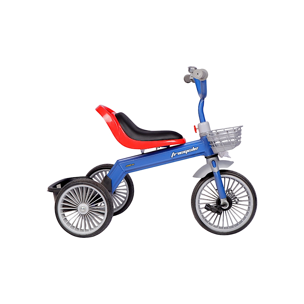 سوبر دراجة أطفال هوائية ب3 إطارات و سلة أمامية  - أزرق 	