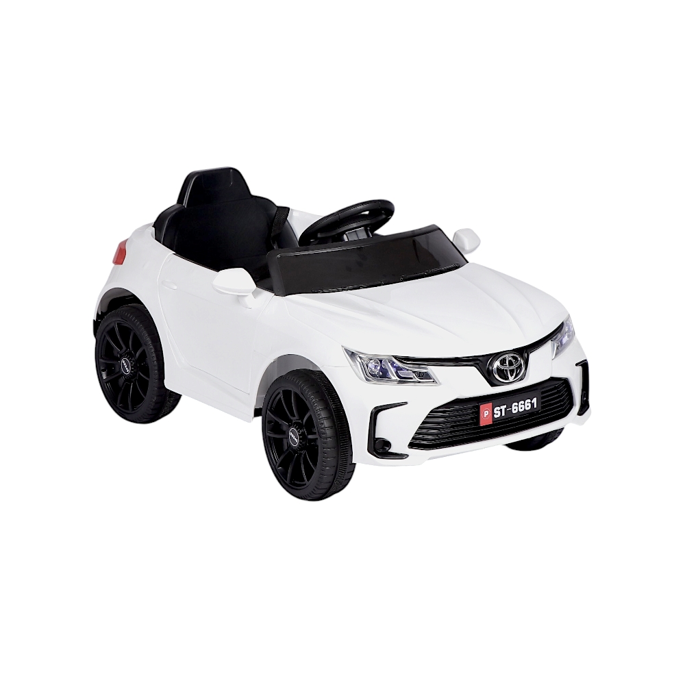 هيونداي سيارة أطفال بلاستيكية تعمل بالشحن موديل 6661 -  أبيض