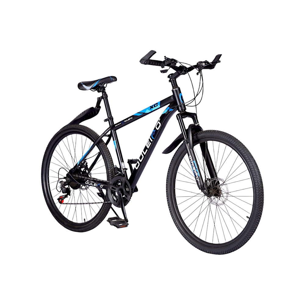 شيمانو دراجة هوائية مقاس 26 بإطارين و رفراف خلفي - ازرق