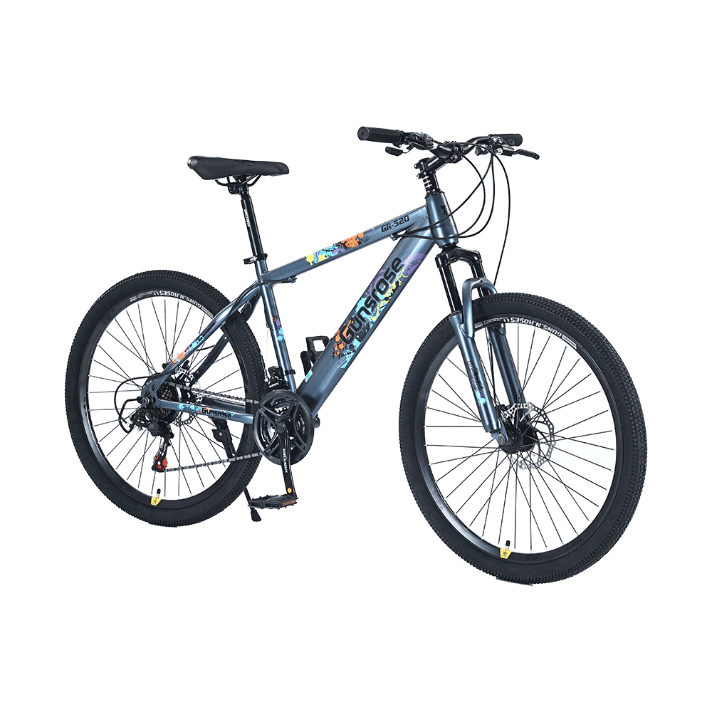 غنسروس دراجة هوائية بإطارين مقاس 21 بوصة - رمادي