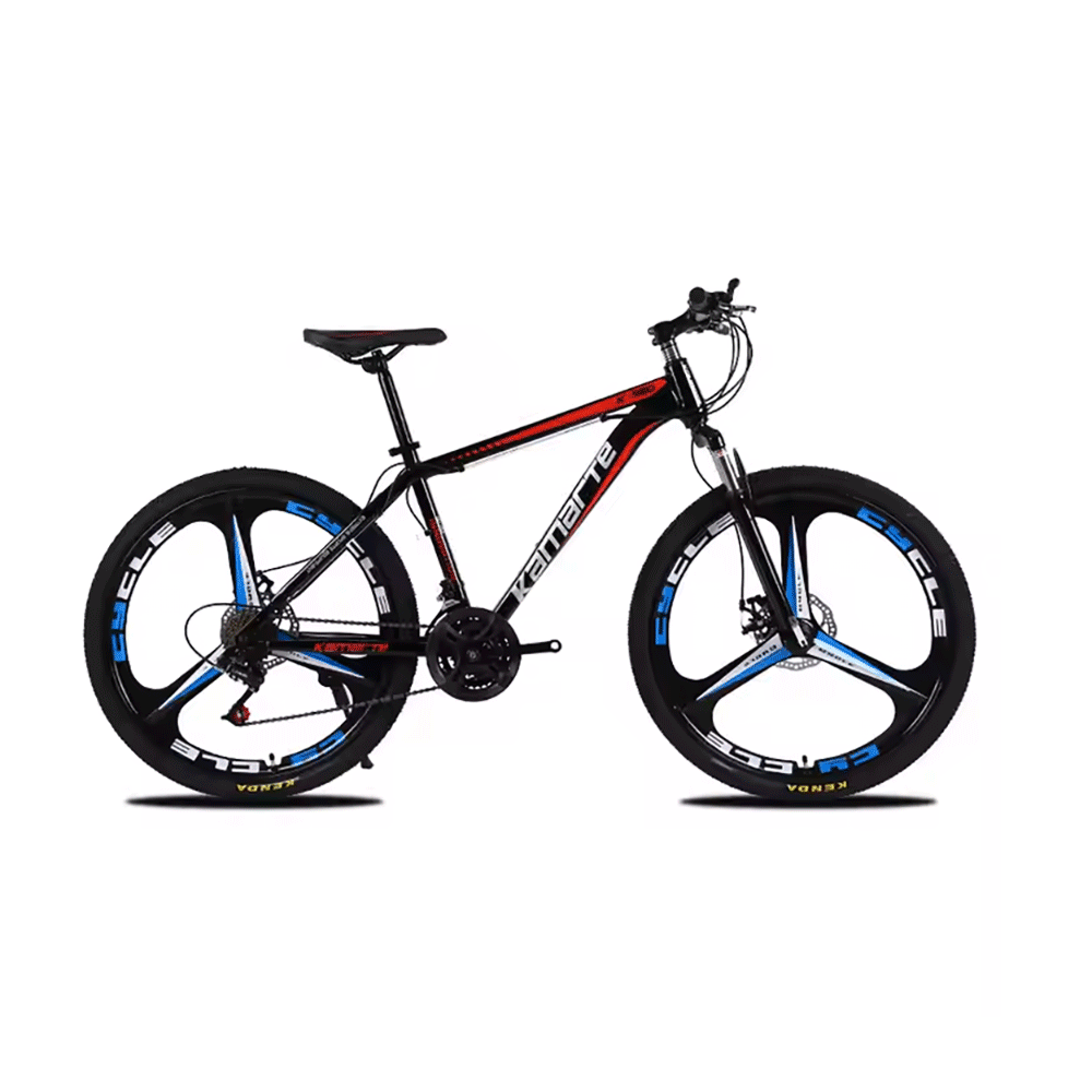 كامراتي دراجة هوائية قرص هيدروليكي بإطارين مقاس 26 بوصة - أسود