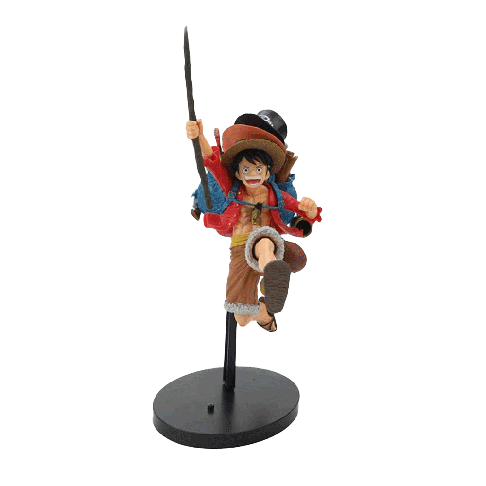 ون بيس مجسم لوفي نسخة الجري لعبة دمية أنمي - 21*12 سم