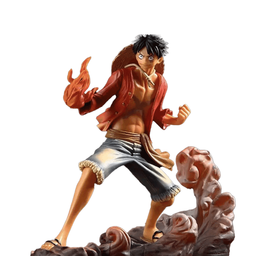 لوفي مجسم انمي لوفي يحمل اللهب -  ‎15.24 x 12.7 x 21.84  سم