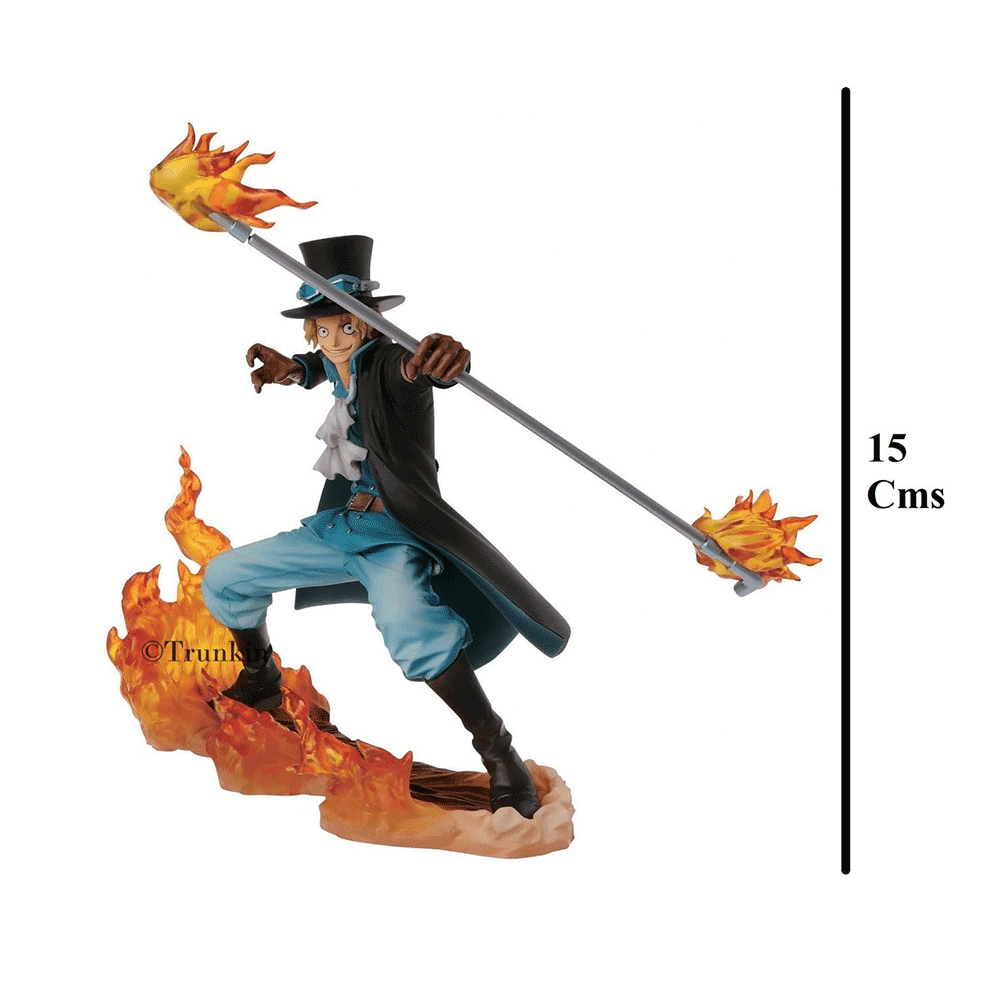 مجسم ثلاثة آلاف عوالم زورو لوفي شخصية سانجي أسيرو -  14*17 سم