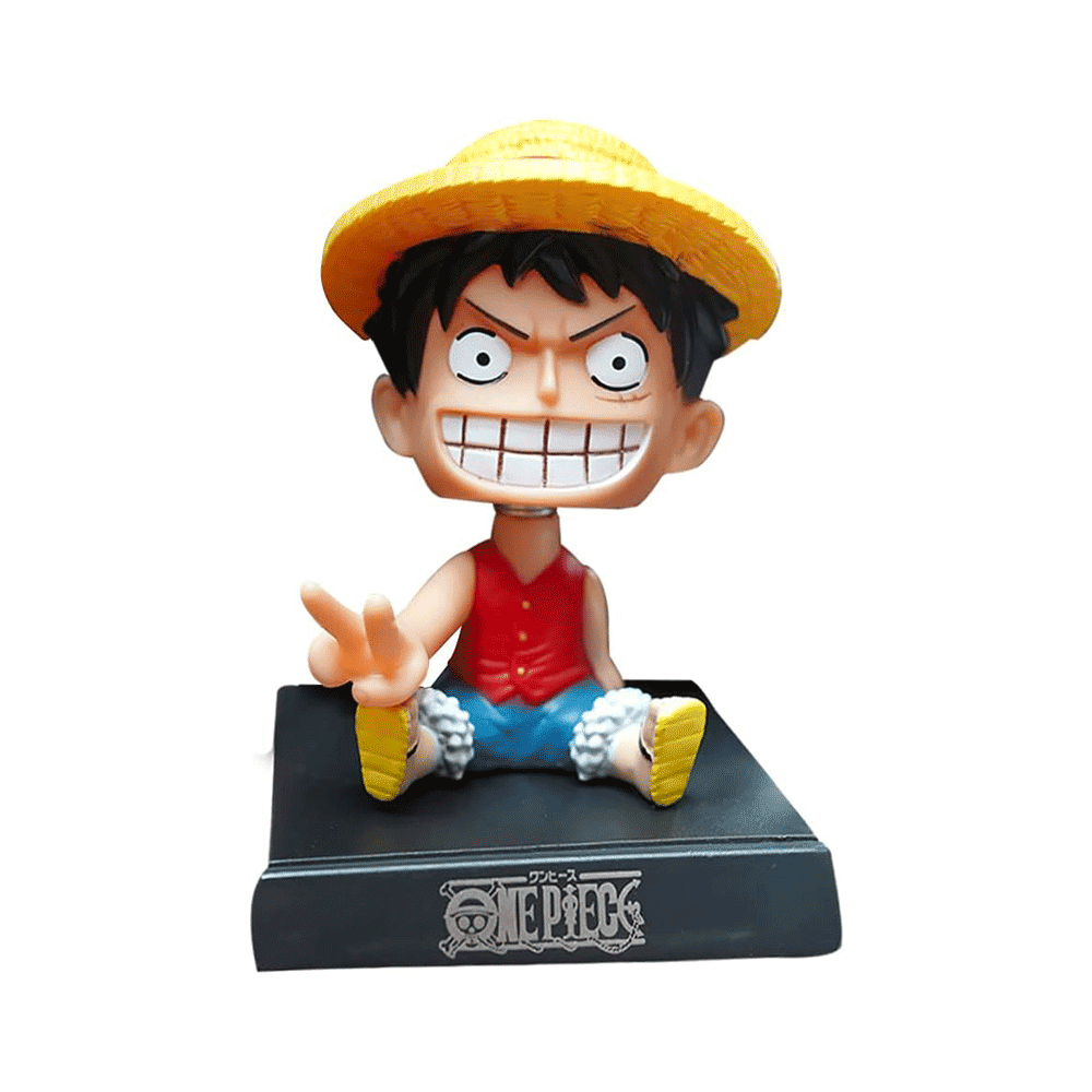 مجسم ون بيس زينة لوحة القيادة للسيارة برأس متأرجح - 12*9 سم