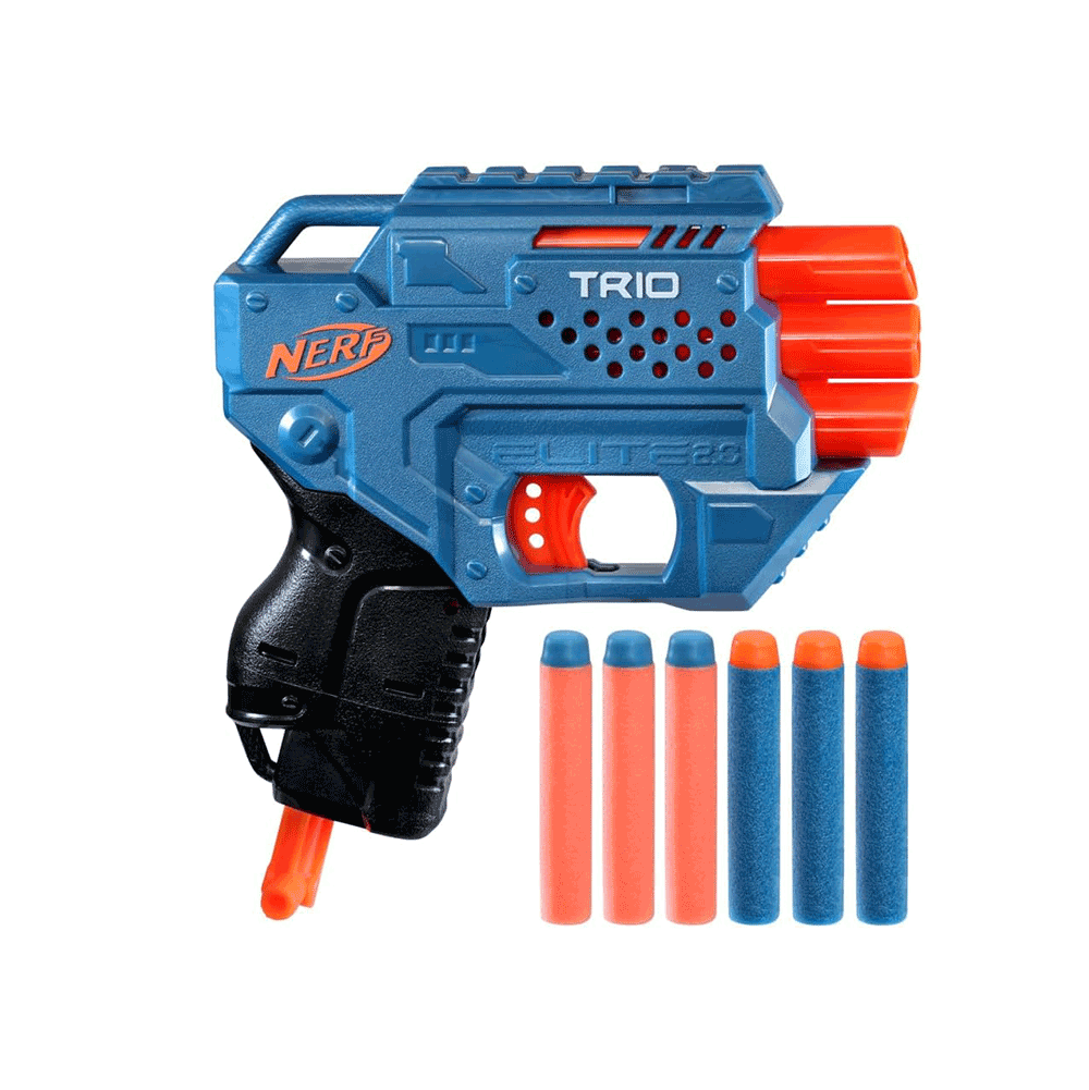 نيرف لعبة مسدس اليت 2.0 تريو ثلاثي الابعاد TD-3 6 للأنشطة الخارجية - 6 طلقات