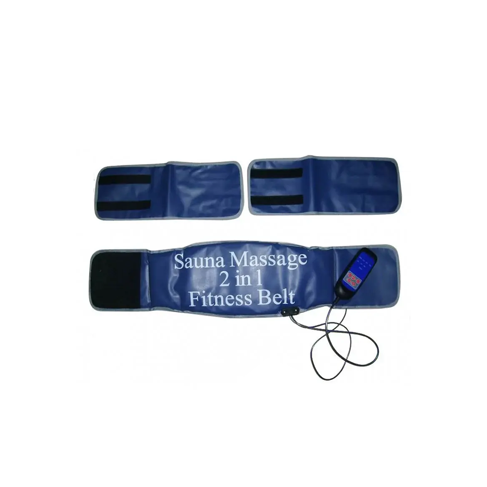 خوزتوفار حزام اللياقة البدنية وحمام الساونا مع التدليك 2 في 1 - أسود