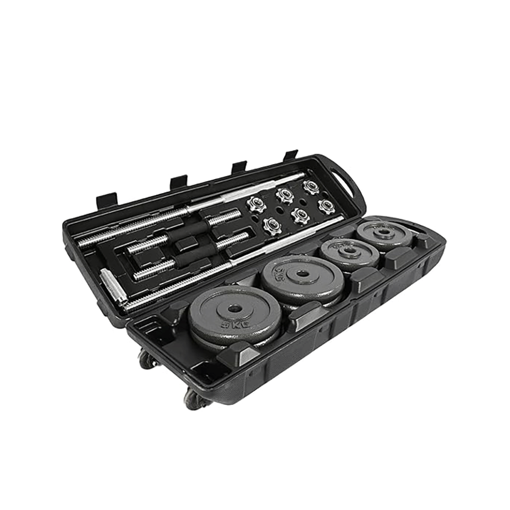 تشامب كيت طقم شنطة أوزان دمبل 50 كجم - أسود